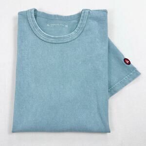 American Giant Vintage Wash Crew Tee Women's Medium Blue Short Sleeve